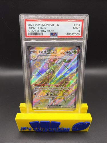 2024 POKEMON PAF EN-PALDEAN FATES SHINY ULTRA RARE #214 ESPATHRA EX PSA 9