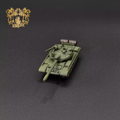 3D Printed 1/144 Soviet T55-AM1-AM2 Medium Tank Finished Model