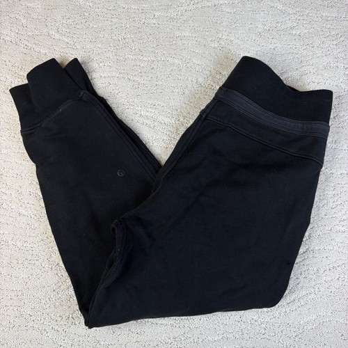 Women’s Lululemon Size 6 Press Pause Jogger 25.5” Black Drawstring