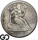 1853 Seated Liberty Half Dollar, Arrows & Rays