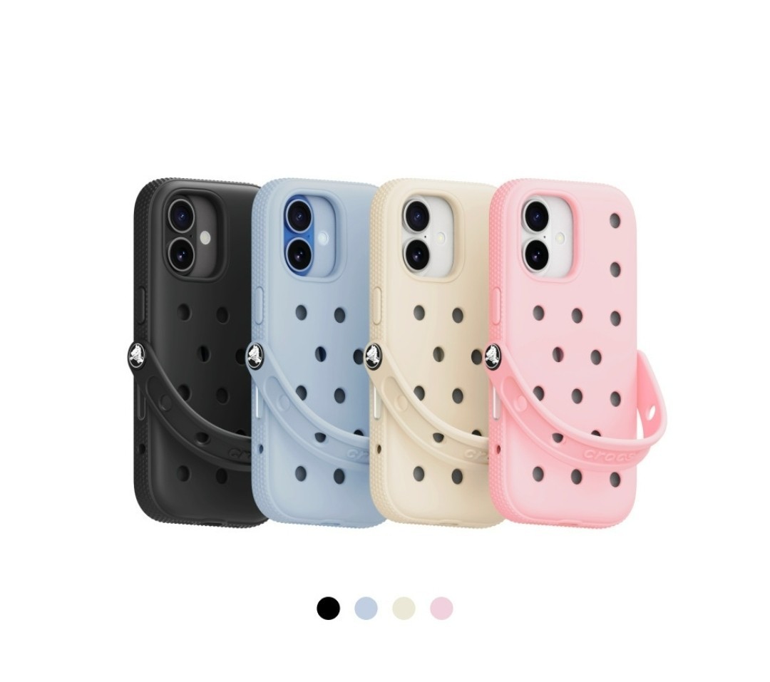 Pre-order i Phone 17 Crocs Case 4 colors Black / Bone / Pink
