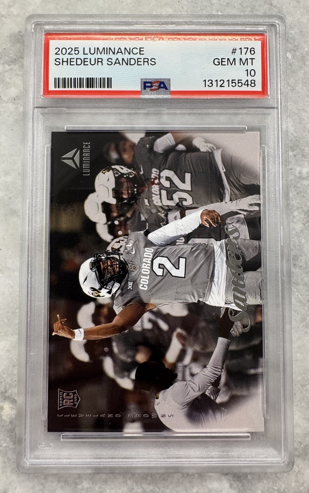 Shedeur Sanders Panini Luminance #176 Base