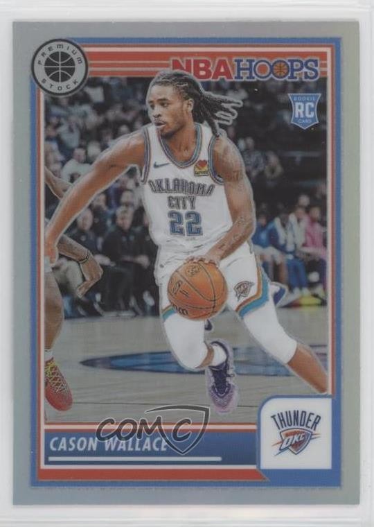 2023-24 Panini NBA Hoops Premium Stock Silver Prizm Cason Wallace #76 1a1r