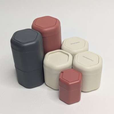 Lot of 6 Cadence Magnetic Travel Capsules Black Cream Terracotta Extender