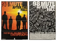 98 Mute 2002 After The Fall Epitaph Record promo poster Excellent New Old Stock