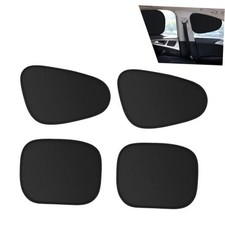 4PCS Car Window Shades, Heat Insulating Sun Blocking Side Window 4 PCS Black