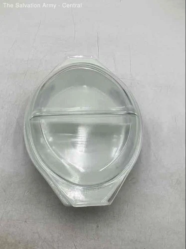 Pyrex Black White Barb Wire Oval Shaped Divided Casserole Dish With Lid