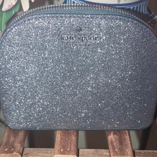 Kate Spade Sparkling Silver Cosmetic Case