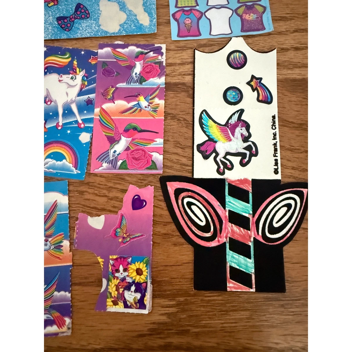Vintage Lisa Frank Sticker Lot 90s Nostalgia Unicorn Rainbow Scottie Dog Poodle
