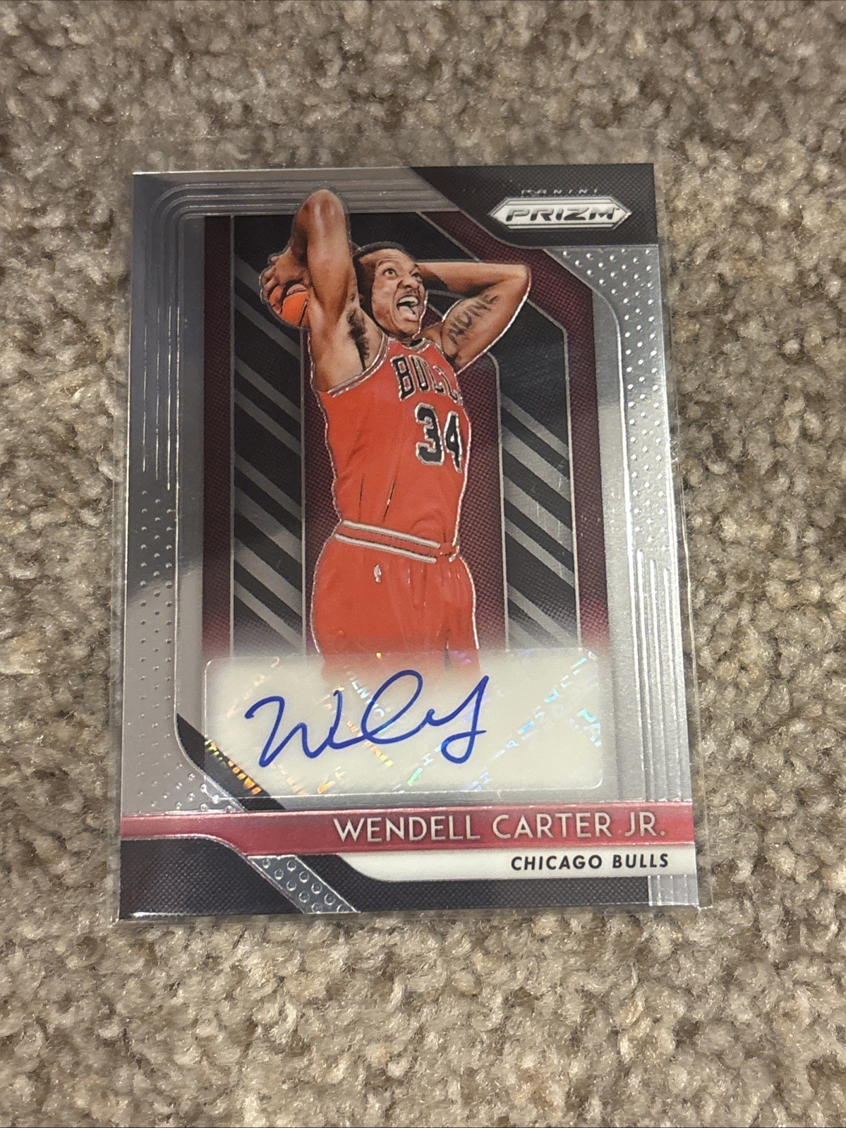 2018-19 Panini Prizm Rookie Signatures Wendell Carter Jr #RS-WCJ Auto RC