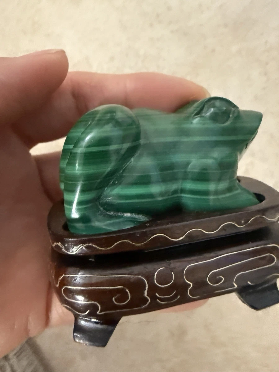 绿色孔雀石主中国风雕像、雕像| eBay