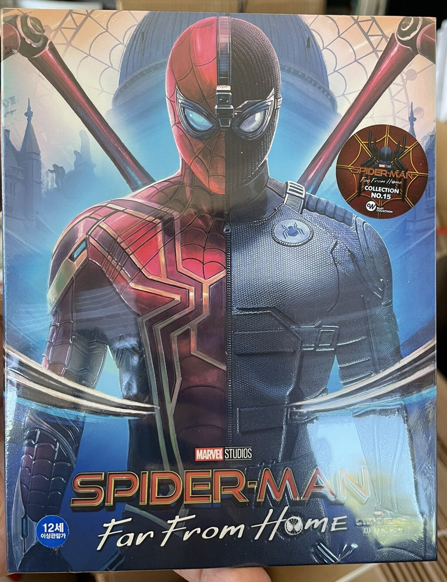 weetcollection スパイダーマン スチールブック Spider-Man Far From Home 4K + 2D Blu-Ray Steelbook Full Slip
