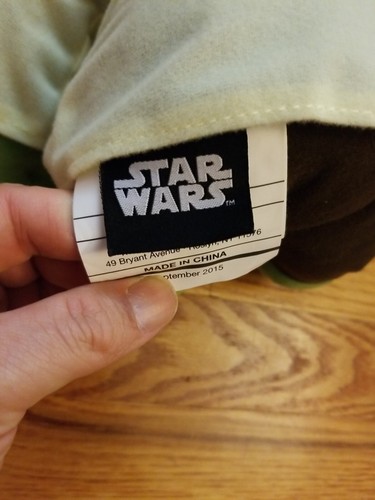 YODA STAR WARS 10" Plush Animal 2015 Northwest NWT no throw blanket - 第 3/8 張圖片