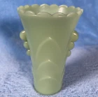 Vintage JADITE JADEITE Anchor Hocking FIRE KING Small Glass Vase ART DECO