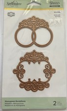 Spellbinders Monogram Medallions Glimmer Hot Foil Plate System GLP-036 NIP