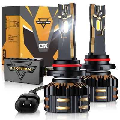 AUXBEAM Canbus 9005 HB3 LED Bulbs Conversion Kit Super Bright 6500K High Beam 2x
