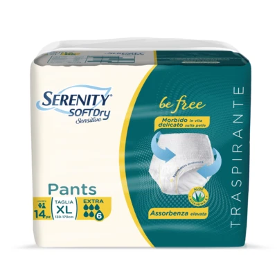 14 Pannoloni a Mutandina per Anziani Adulti Serenity Soft Dry Pants EXTRA XL