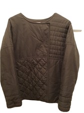 Leith Anthropologie Quilted Jacket Womens Small Double Breasted Snap Closure