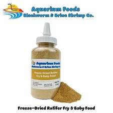 Freeze-Dried Rotifer Fry & Baby Food for Fry, Marines, Anemones, Corals. Bottle