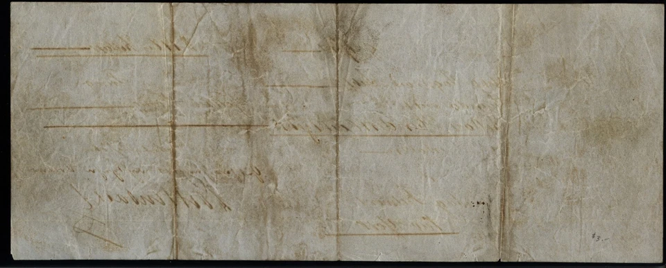 Stuttgart 118 dollar promissory note very old 1853 - Image 2 of 2