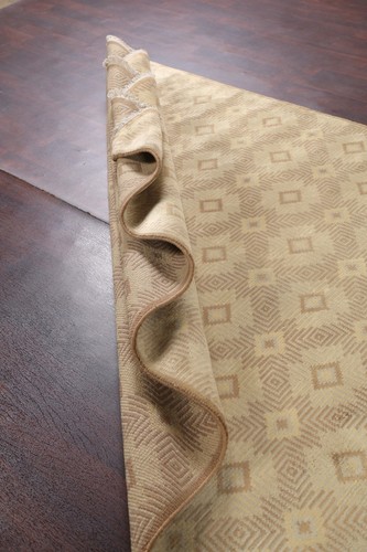 Luxury Nepalese Indian Rug Hand-Knotted Beige 6x9 ft - Picture 16 of 19