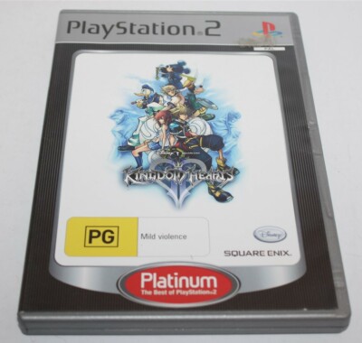 Jeu Kingdom Hearts II PS2 Édition Platinum Sans Notice - Boîte Abîmée