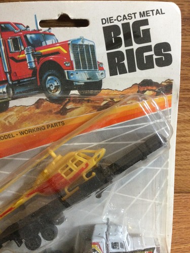 Intex Recreation die cast metal Big Rigs Helicopter Transporter 1989 NIB - Picture 3 of 6