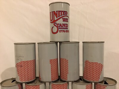 Vintage 7 UP 50 States Uncle Sam Soda Cans Complete Bicentennial