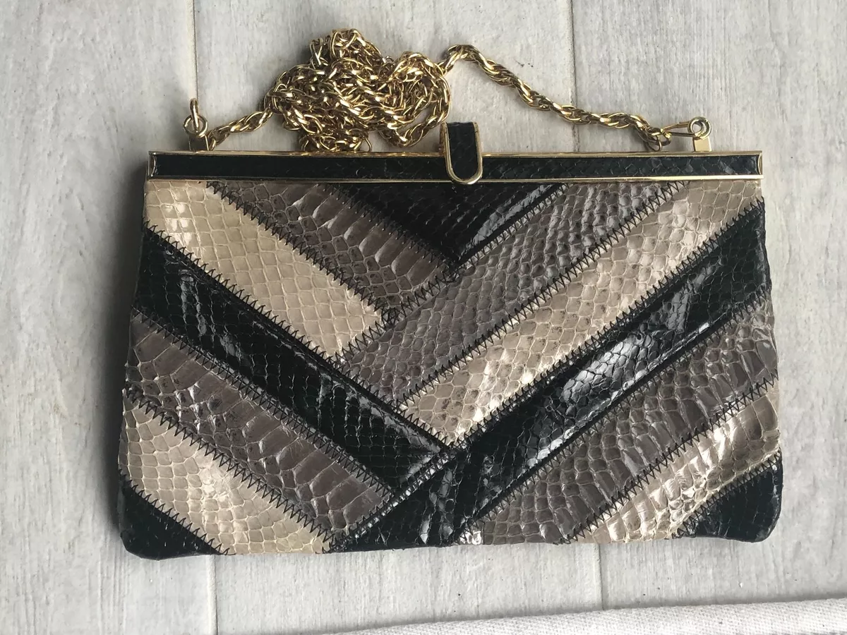 Vintage Black Jane Shilton Snakeskin Shoulder Bag. Made in England. –  Vintage Appreciation Society