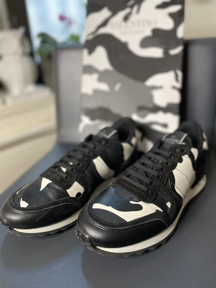 Zapatilla deportiva para mujer Valentino negra/blanca camuflaje EU 40/US 10 Foto 4 de 4