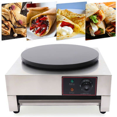 Commercial 16'' Pancake Crepe Crepe Maker Big Hot Plate Griddle Machine Non Stick