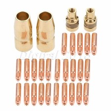 0.035" MIG Welding Contact Tips Gas Nozzles Diffusers Kit Fit For Miller Hobart