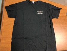 2016 USED ORIGINAL VINTAGE MEGADETH DYSTOPIA WORLD TOUR LOCAL CREW T-SHIRT XL