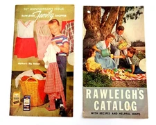 2 Vintage RAWLEIGH'S Catalog Books from 1954 and 1958 ~ Nice Lot of Cataloges 