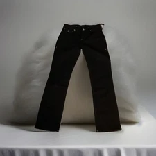 True Religion New Ricky Straight Jeans Men's Size 34x32 Black Stitching New