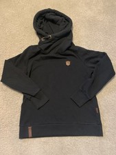 NAKETANO Womens Large Hoodie Sweatshirt Black