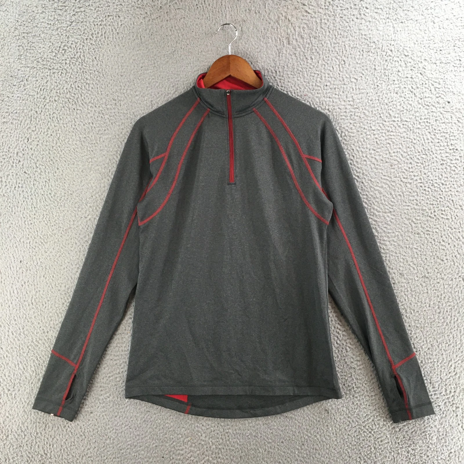 REI Quarter Zip Athletic Top Mens Small Pullover Long Sleeve Mock Neck Gray
Opens in a new window or