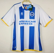 Brighton & Hove Albion Home Soccer Jersey Shirt 2013-2014 Errea Mens Size XL NWT