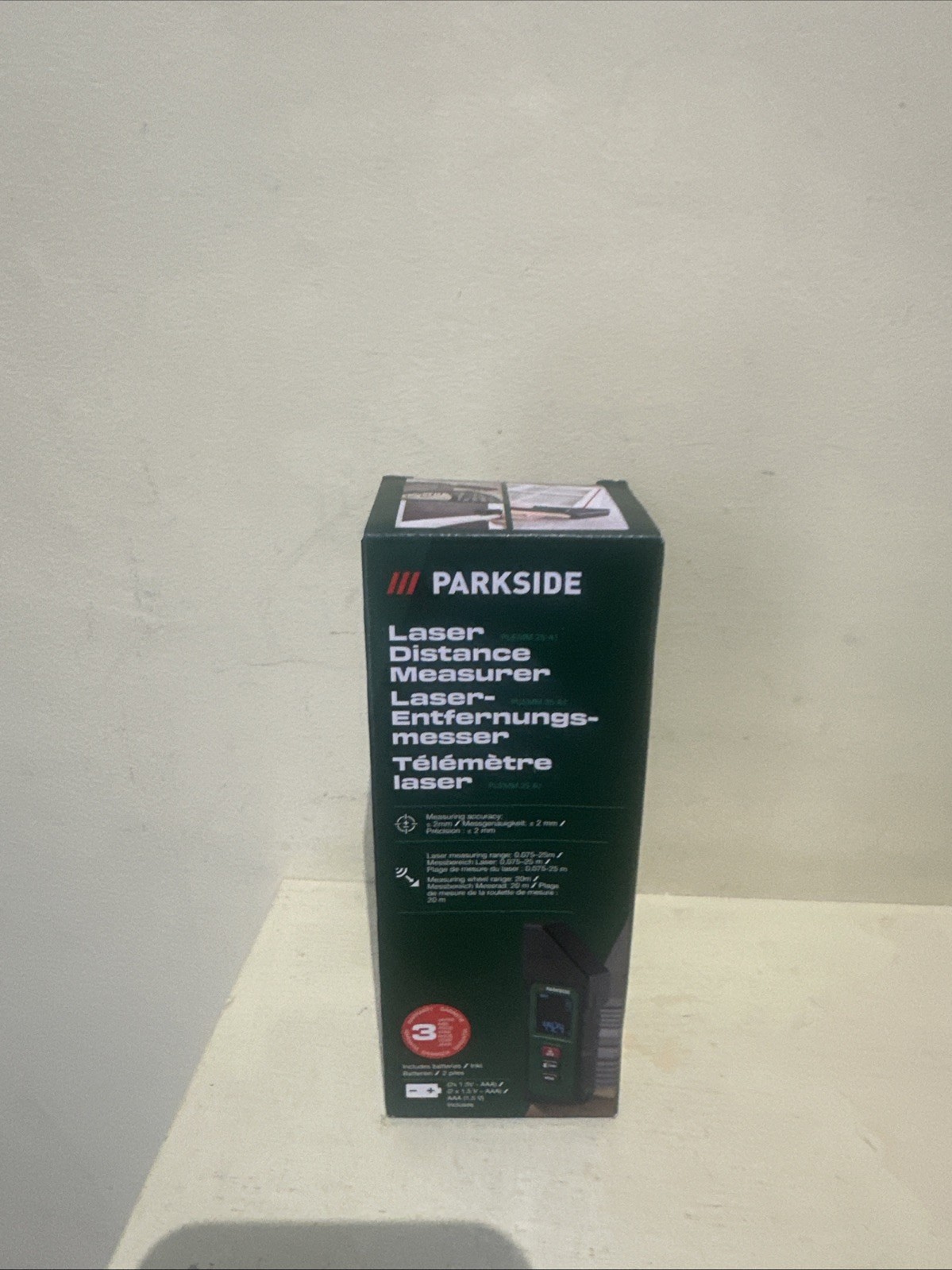 Parkside Digital Laser Distance Measurer 0.075-25m PLEM 25 A1