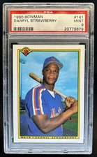 1990 Bowman Darryl Strawberry #141 Mets PSA 9