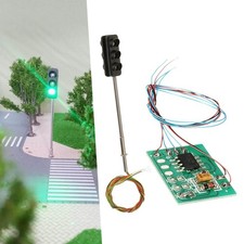 Modelo Semáforo Diseño Realista con Tablero de Control Clásico para Paisaje