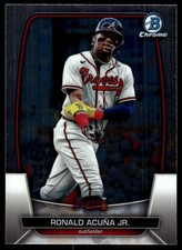 Ronald Acuna Jr. 2023 Bowman Chrome #93 Braves MLB READ FREE SHIP AutographDen