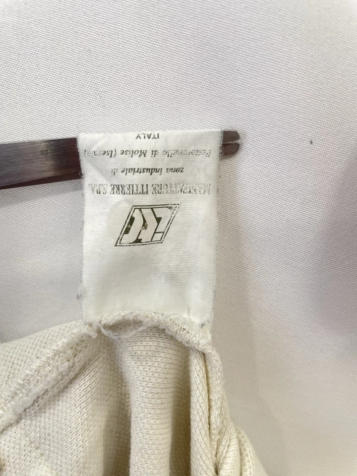 Camisa polo de alta costura H72# Versace Jeans parche con logotipo beige Italia talla M (se adapta a L) rara Foto 3 de 4