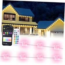 Smart Permanent Outdoor Lights with 50 LED RGB LED 100FT RGB (Red, Green, Blue)