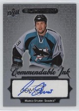 2023-24 Upper Deck Ovation Commendable Ink Tier 1 Marco Sturm #CI-MS Auto 0u20