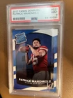 2017 Donruss #327 Rated Rookie RC Patrick Mahomes PSA 9
