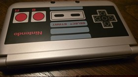Nintendo 3DS XL Retro Silver Edition No Stylus Or Charger! Works!!