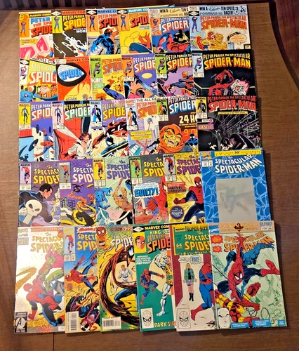 Peter Parker the Spectacular Spider-Man (1978) Amazing 30 book reader lot. Keys