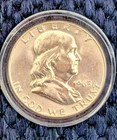 1963 Silver Franklin Half Dollar Brilliant Uncirculated