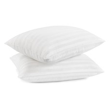 Serta Won't Go Flat Bed Pillows, Extra Life Foam Core, 2 Pack, King, White
